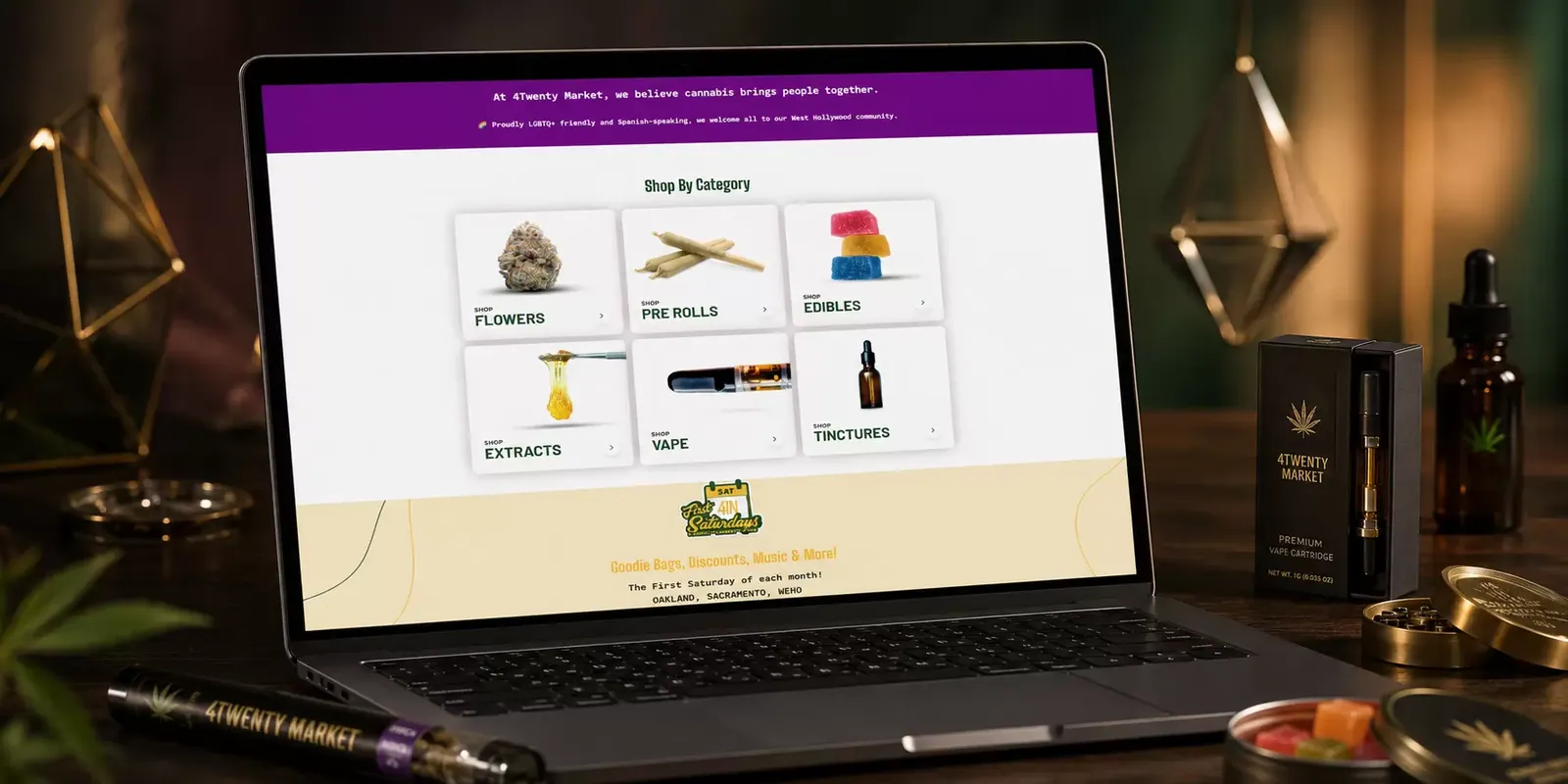 4Twenty Market new website screen 2