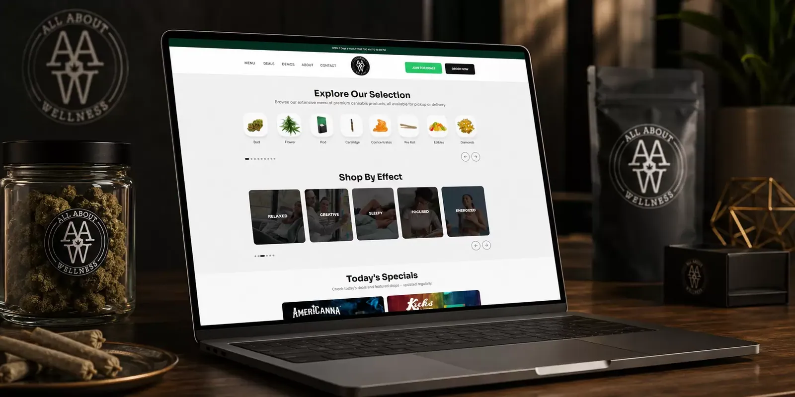 All About Wellness new website screen 2