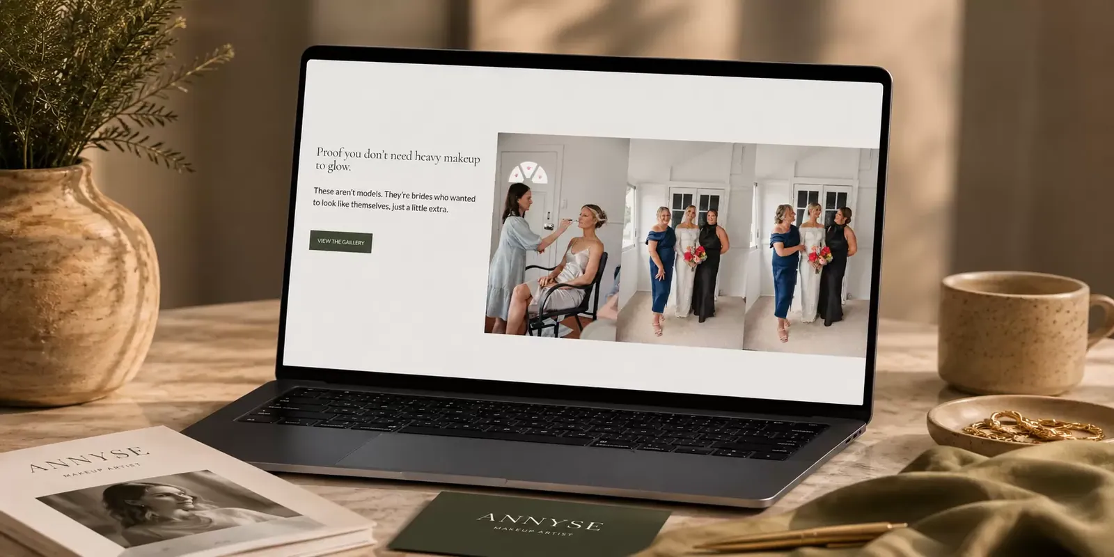 Annyse — Brisbane Bridal & Event Makeup (AU) new website screen 1
