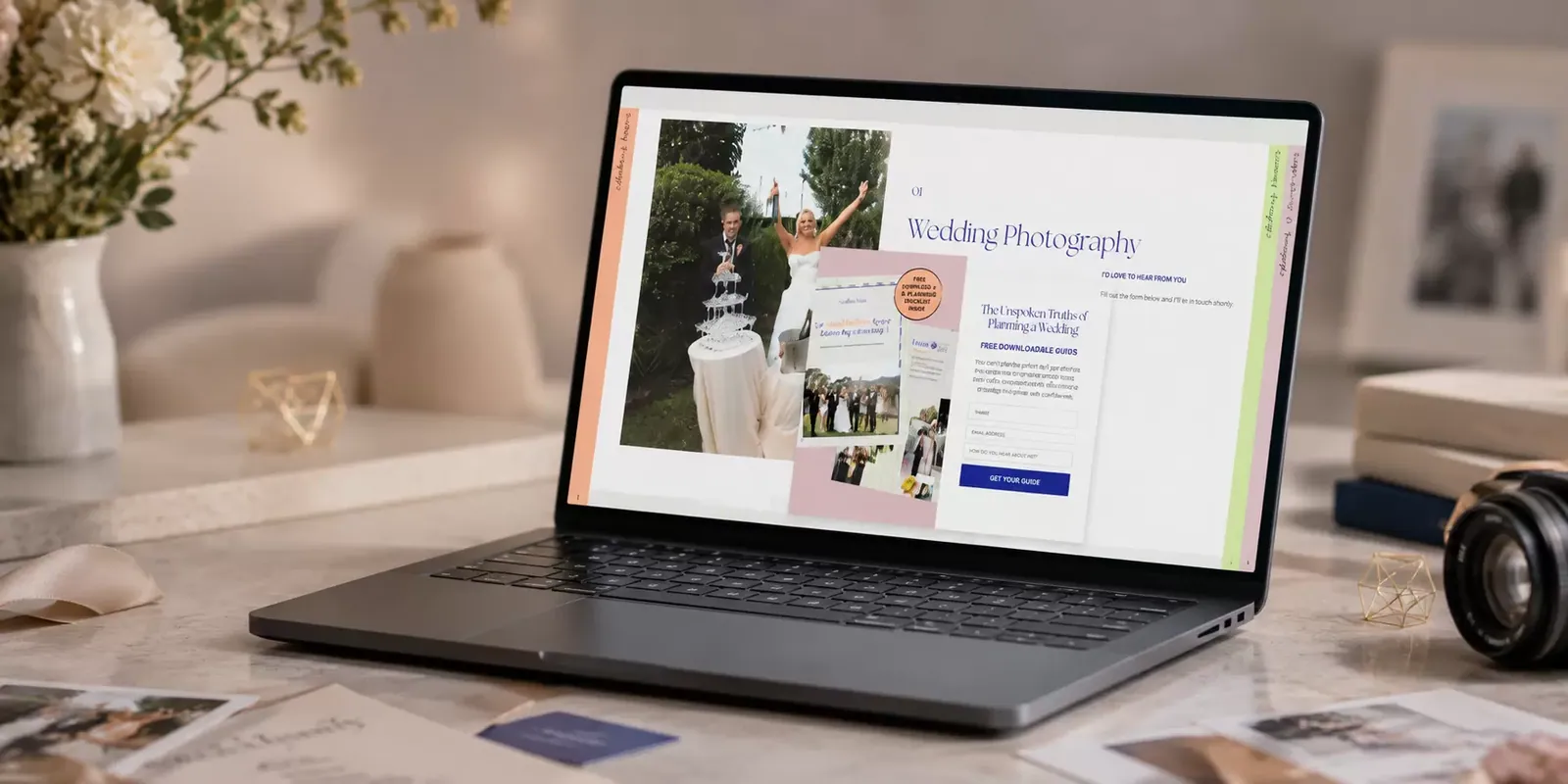 Charlotte Fraser Photography new website screen 1
