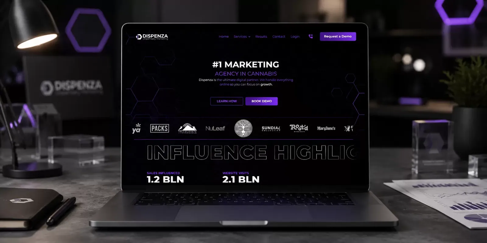 Dispenza Cannabis Marketing Website Case Study project cover