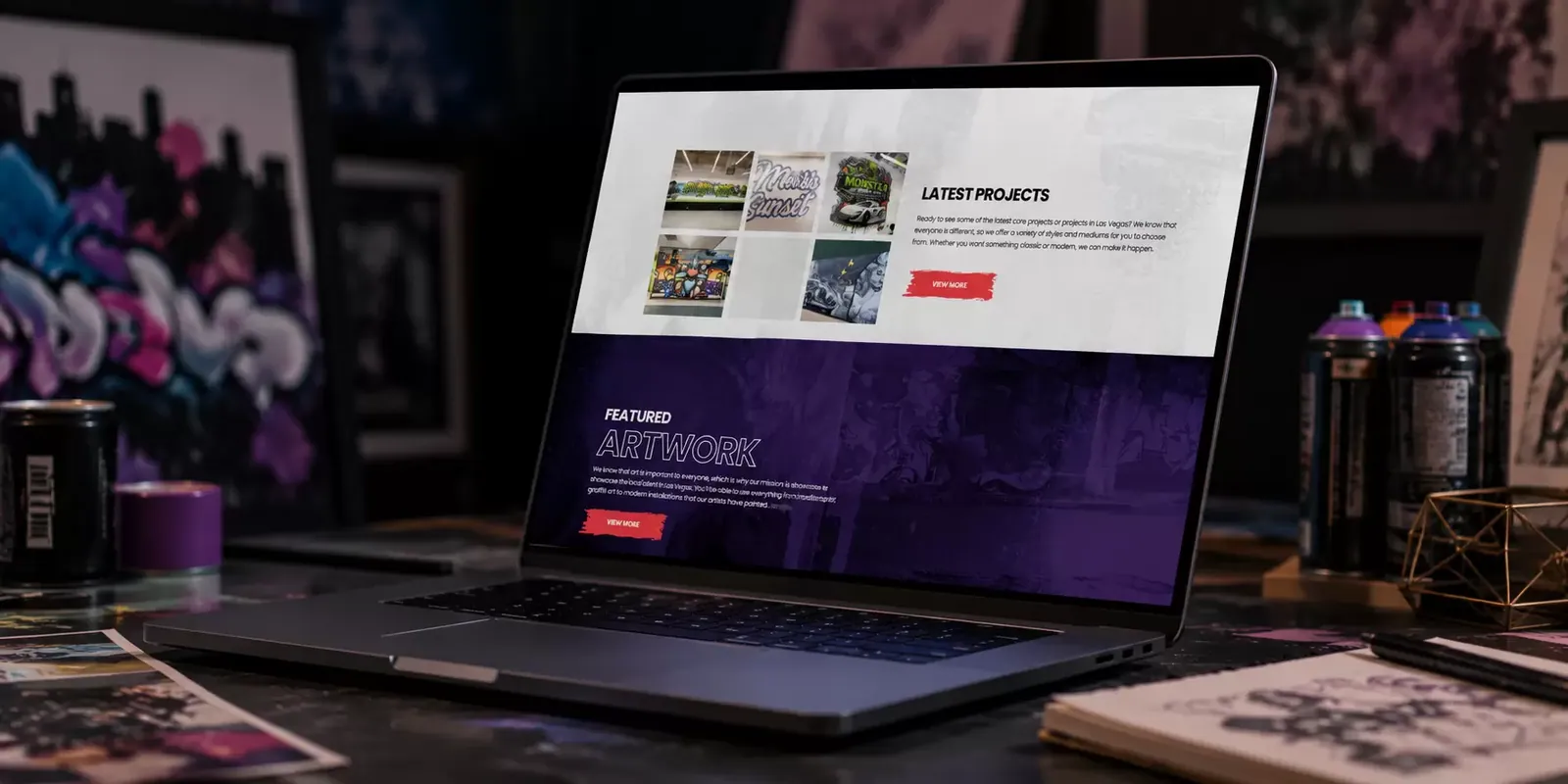 Graffiti Park new website screen 1