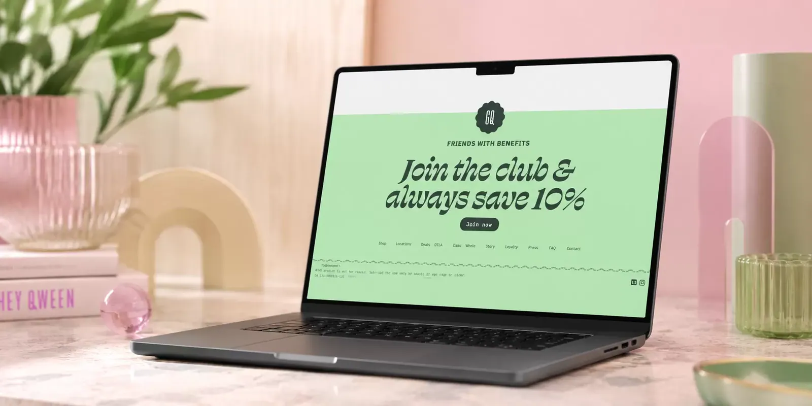 Green Qween new website screen 1