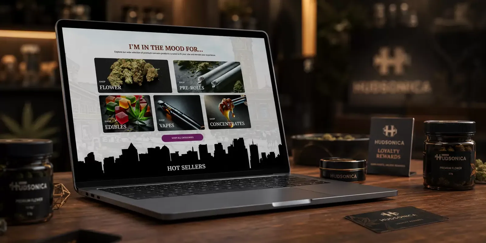 Hudsonica Dispensary new website screen 2