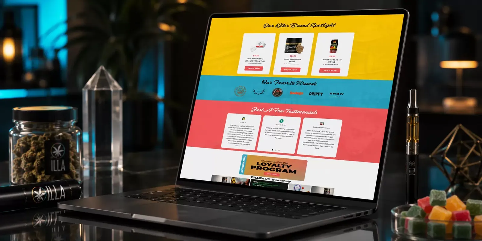 ILLA Canna new website screen 1