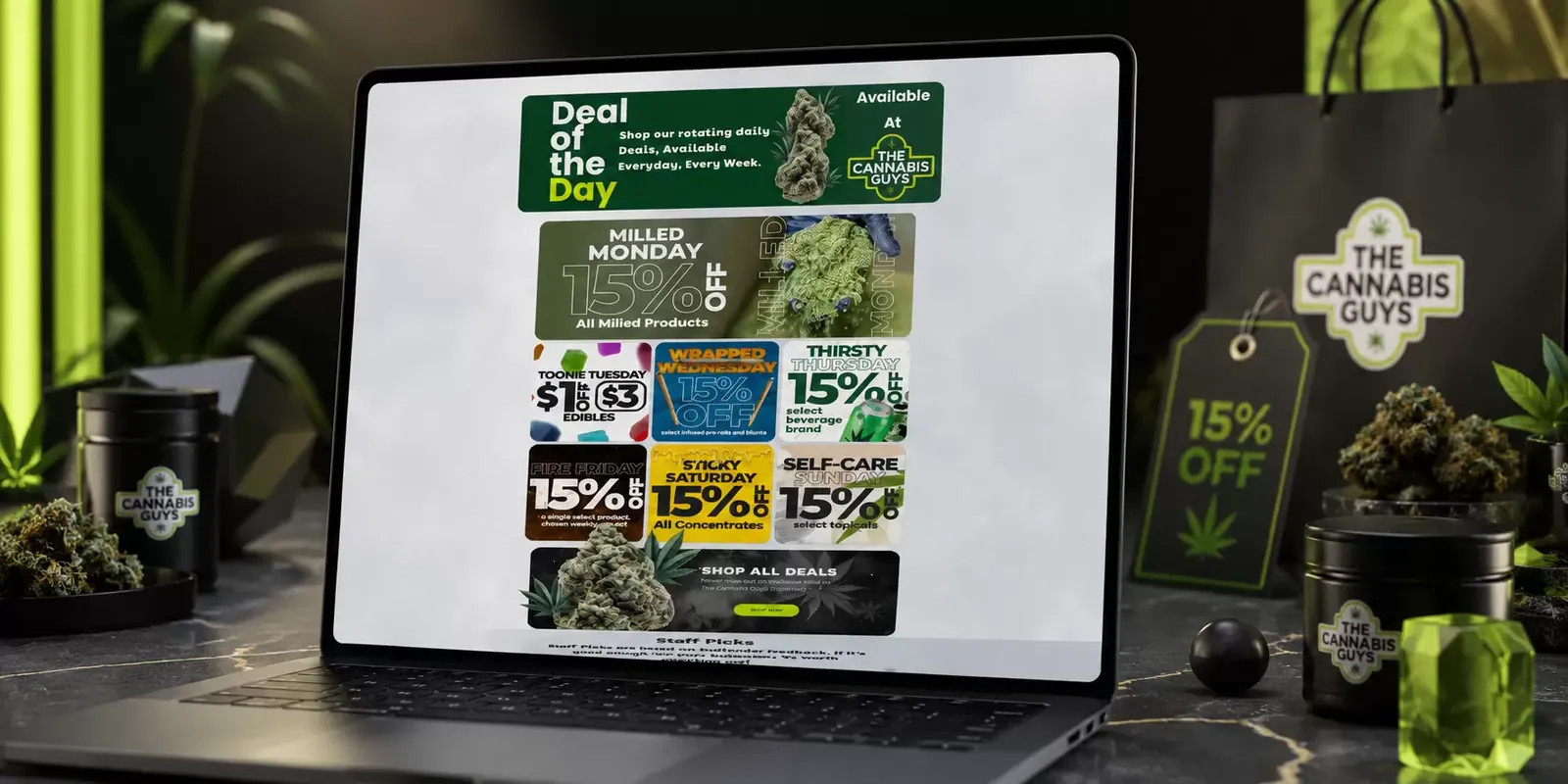 The Cannabis Guys new website screen 1
